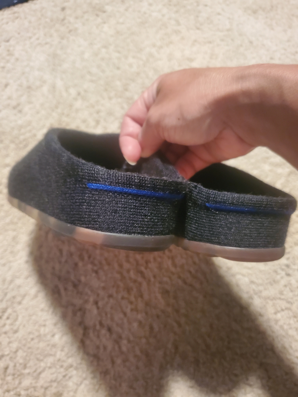Rothy's Clog Soft Black Knit Slip-On - Picture 3 of 6